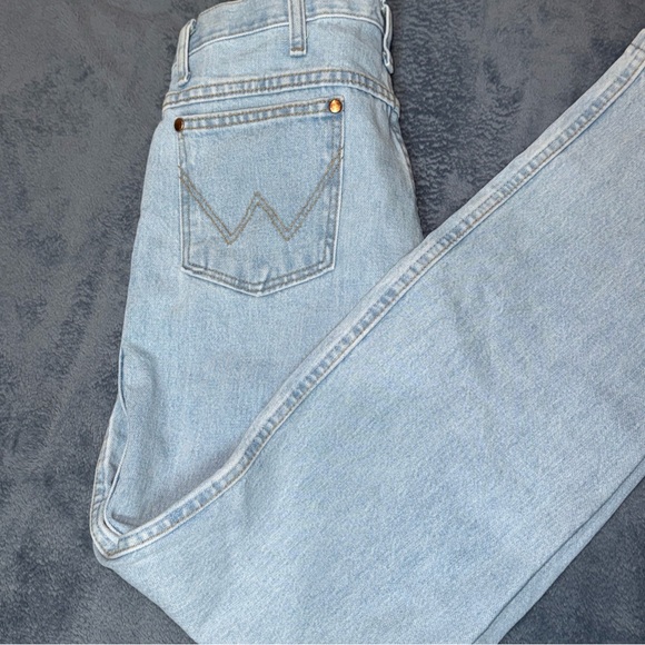 Wrangler Jeans Men 34 X 32 A002 - 4020 Light Denim Whitewash Cowboy Rodeo Style - Picture 9 of 12